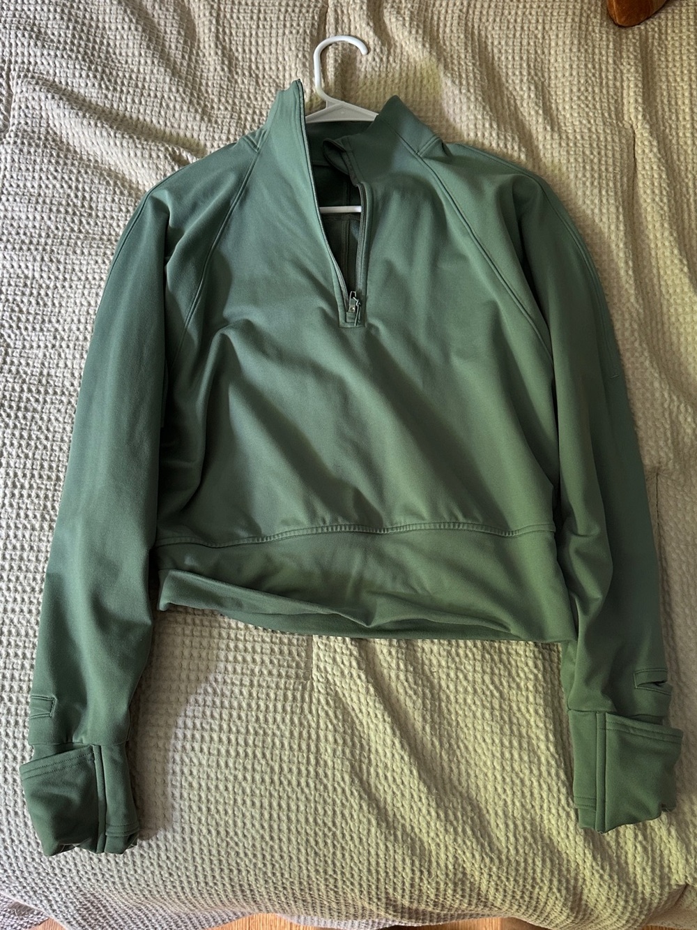 Lululemon Quarter-Zip Olive Green Pullover
